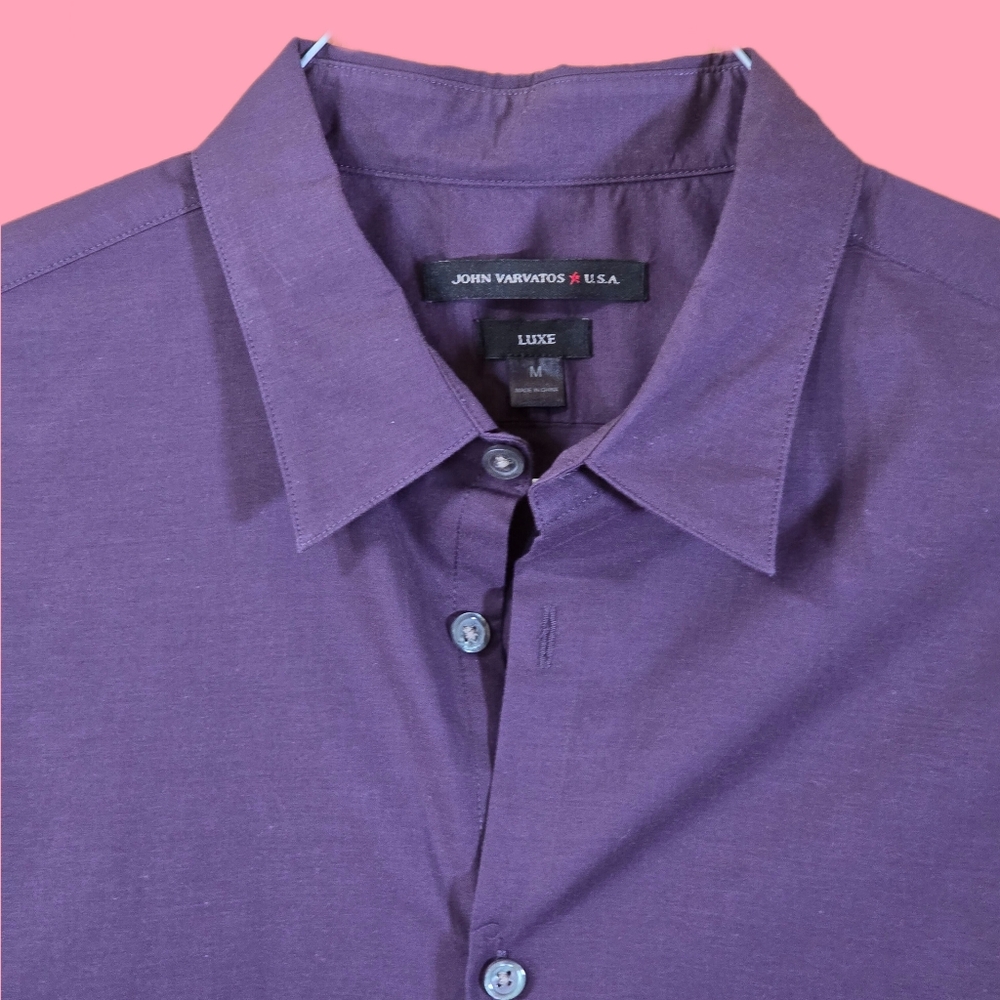 John Varvatos 💢 Luxe Button Shirt - Picture 1 of 14